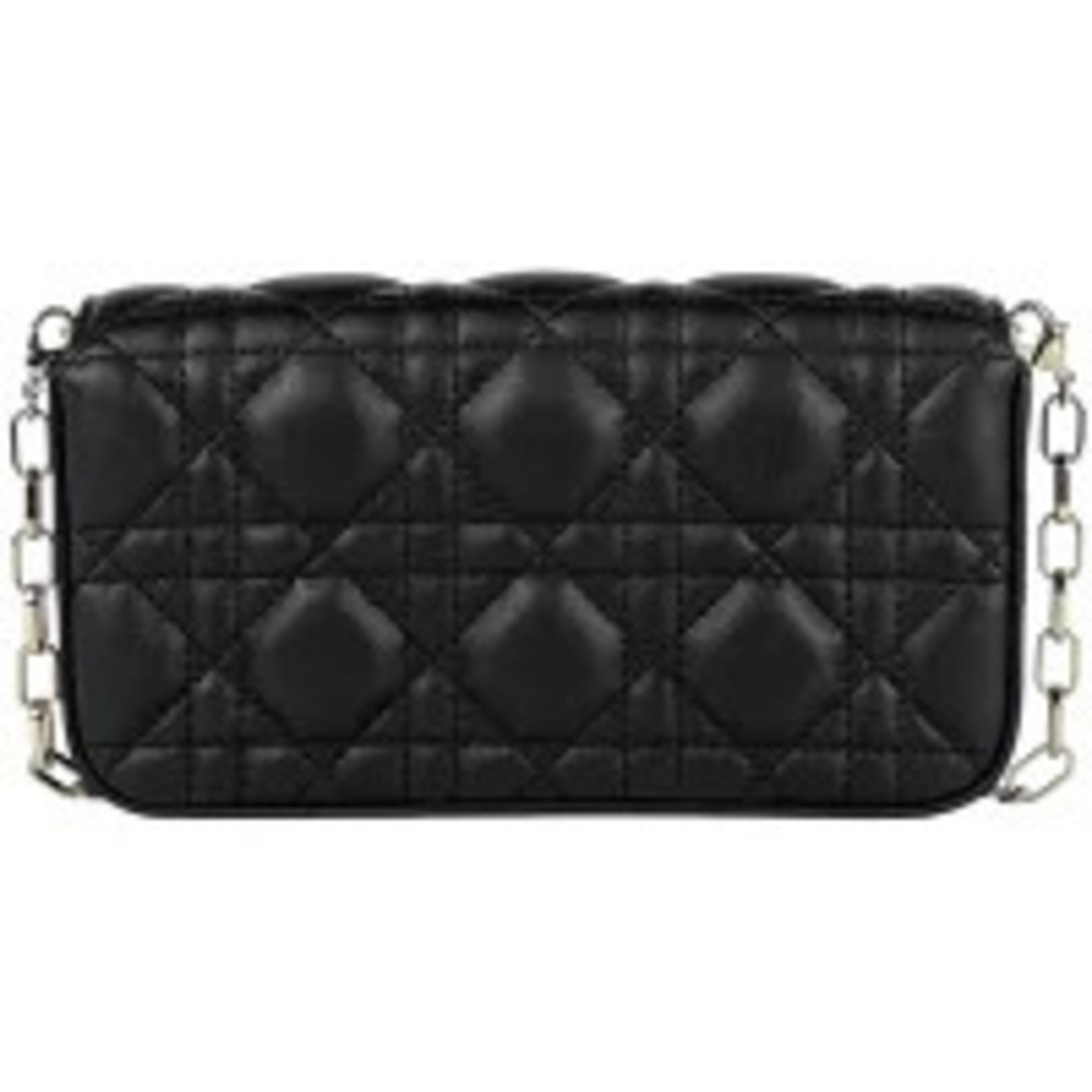 Christian Dior chain shoulder bag Clutch Cannage leather black - Picture 3 of 7
